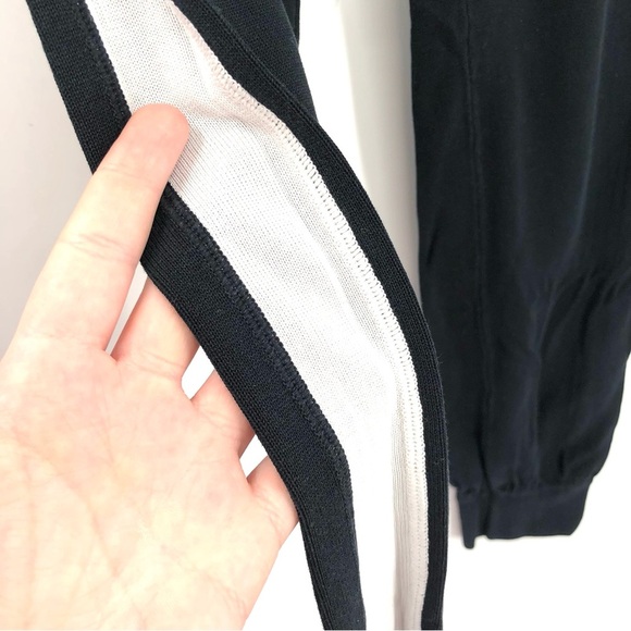 FENDI Jogger Pants Side Stripe Track Pants 100% Cotton Made in Italy 42 Lounge - Picture 2 of 10
